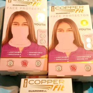 Youth copper fit face protector
